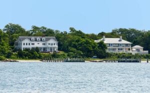 View of Ward's Point from Shell Beach, Shelter Island