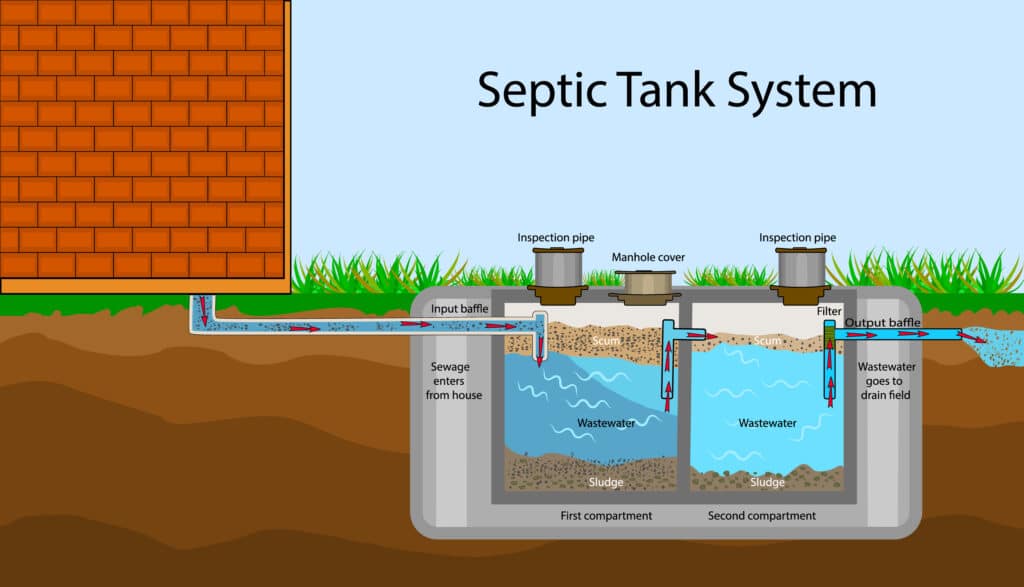 Septic system diagram