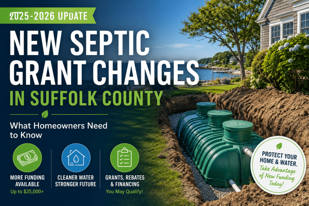 New septic grant changes in Suffolk County with up to $25,000 in funding opportunities